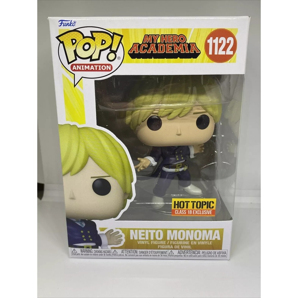 FUNKO pop! Neito Monoma #1122 Hot Topic Class 1B Exclusive My Hero Academia NIB‎